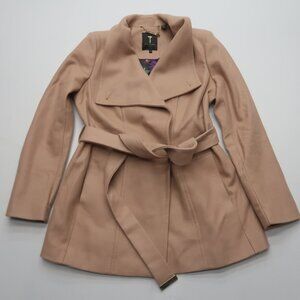 Ted Baker Paria Wool Cashmere Wrap Coat Size 2 / US 6 Beige Tan
